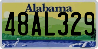 AL license plate 48AL329