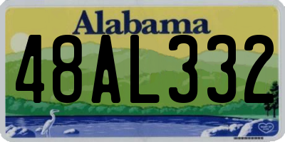 AL license plate 48AL332