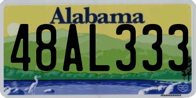 AL license plate 48AL333