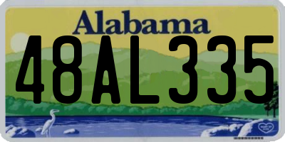 AL license plate 48AL335