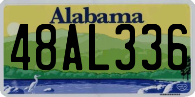 AL license plate 48AL336