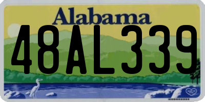 AL license plate 48AL339