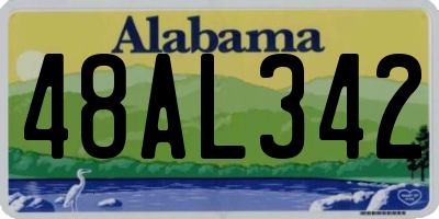 AL license plate 48AL342