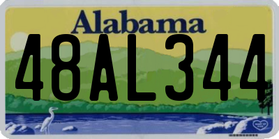 AL license plate 48AL344