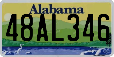 AL license plate 48AL346