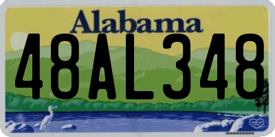 AL license plate 48AL348