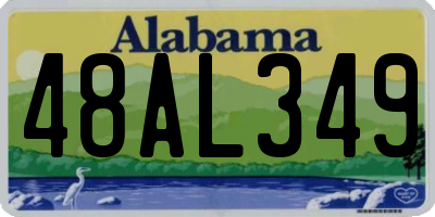 AL license plate 48AL349