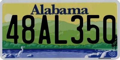 AL license plate 48AL350