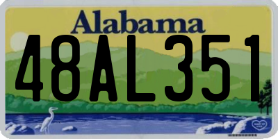 AL license plate 48AL351