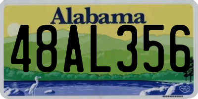 AL license plate 48AL356