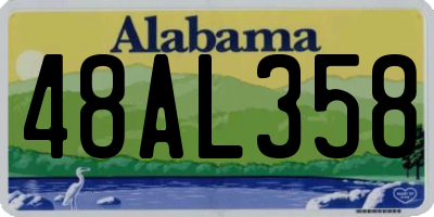AL license plate 48AL358