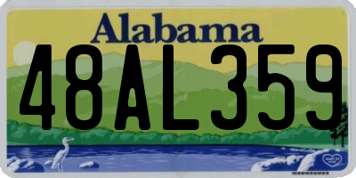AL license plate 48AL359