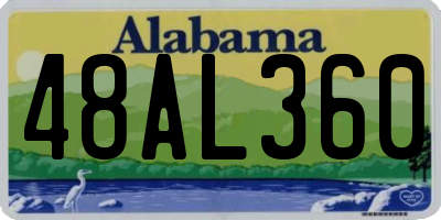 AL license plate 48AL360