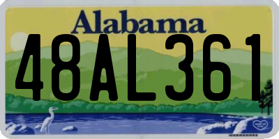 AL license plate 48AL361