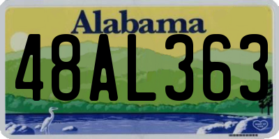 AL license plate 48AL363
