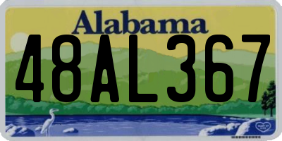 AL license plate 48AL367