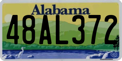 AL license plate 48AL372