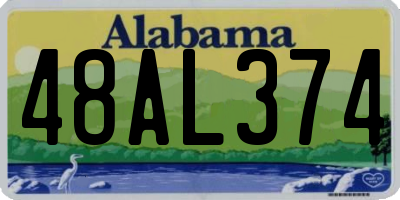AL license plate 48AL374