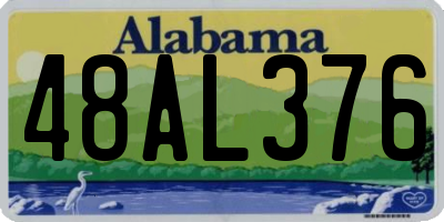 AL license plate 48AL376