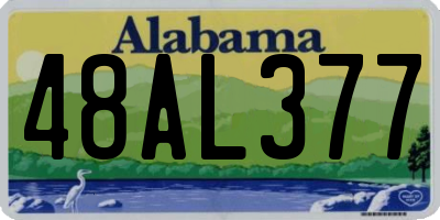 AL license plate 48AL377