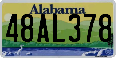 AL license plate 48AL378