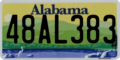 AL license plate 48AL383