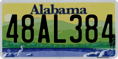 AL license plate 48AL384