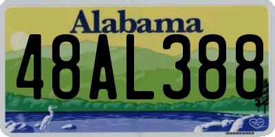 AL license plate 48AL388