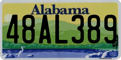 AL license plate 48AL389