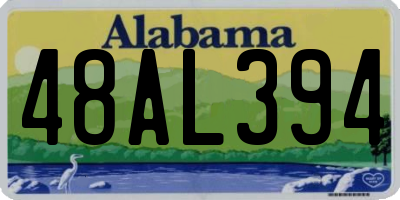 AL license plate 48AL394