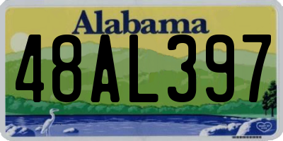 AL license plate 48AL397