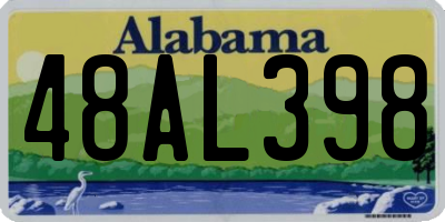 AL license plate 48AL398
