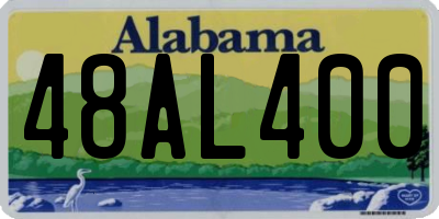 AL license plate 48AL400