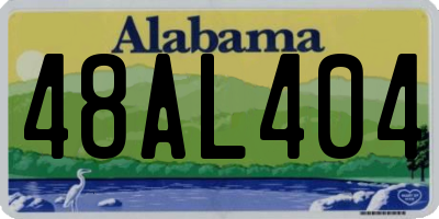 AL license plate 48AL404