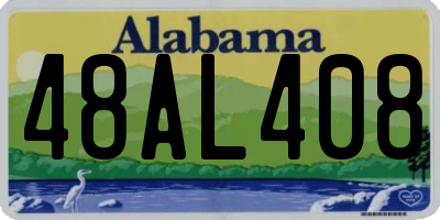 AL license plate 48AL408