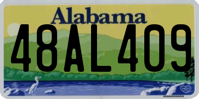 AL license plate 48AL409