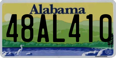 AL license plate 48AL410