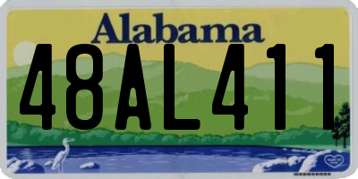 AL license plate 48AL411