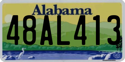 AL license plate 48AL413