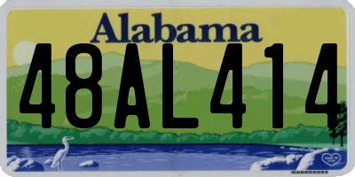 AL license plate 48AL414