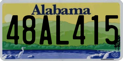 AL license plate 48AL415