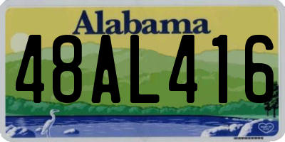 AL license plate 48AL416