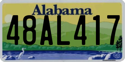 AL license plate 48AL417
