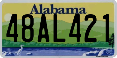 AL license plate 48AL421
