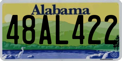 AL license plate 48AL422