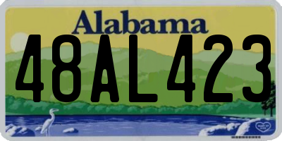 AL license plate 48AL423