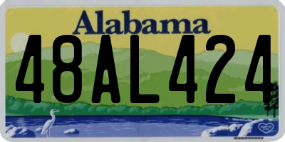 AL license plate 48AL424