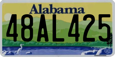 AL license plate 48AL425