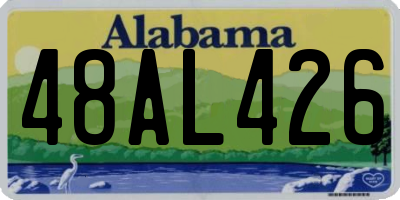 AL license plate 48AL426