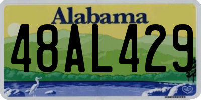 AL license plate 48AL429